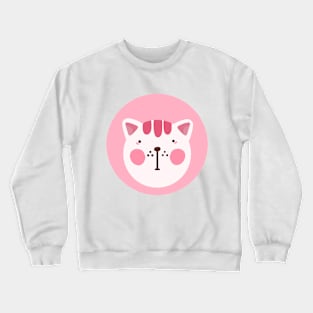 cute silly drawn kitty cat design 5 Crewneck Sweatshirt